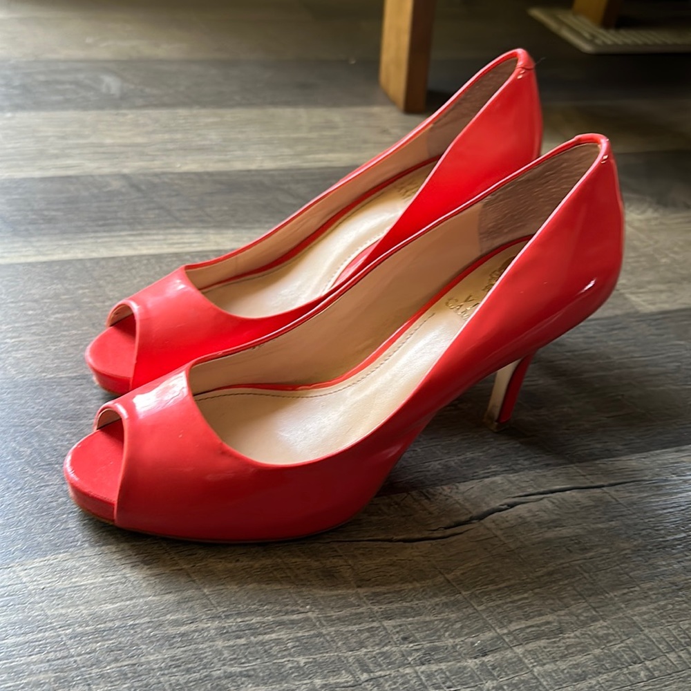 Coral sexy high heels